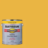 Rust-Oleum 2548402 Flat Yellow Exterior Traffic Striping Paint Fast Drying - 2