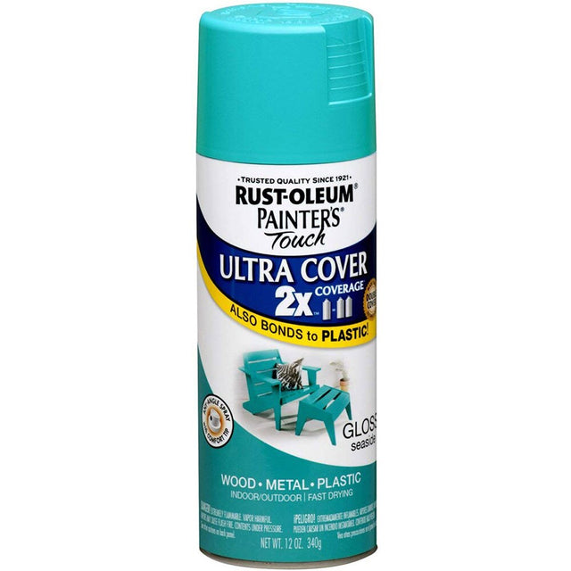 Rust-Oleum 334050 Gloss Seaside Blue Spray Paint (267116)