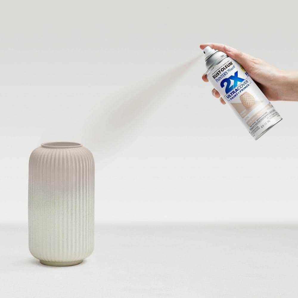 Rust-Oleum 334092 12 oz Painter's Touch 2X Ultra Cover Spray Paint, Smokey Beige, Satin (Single Can) - 2