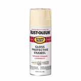 Rust-Oleum 7794830 Protective Enamel Spray Paint, Gloss Antique White, 12 oz
