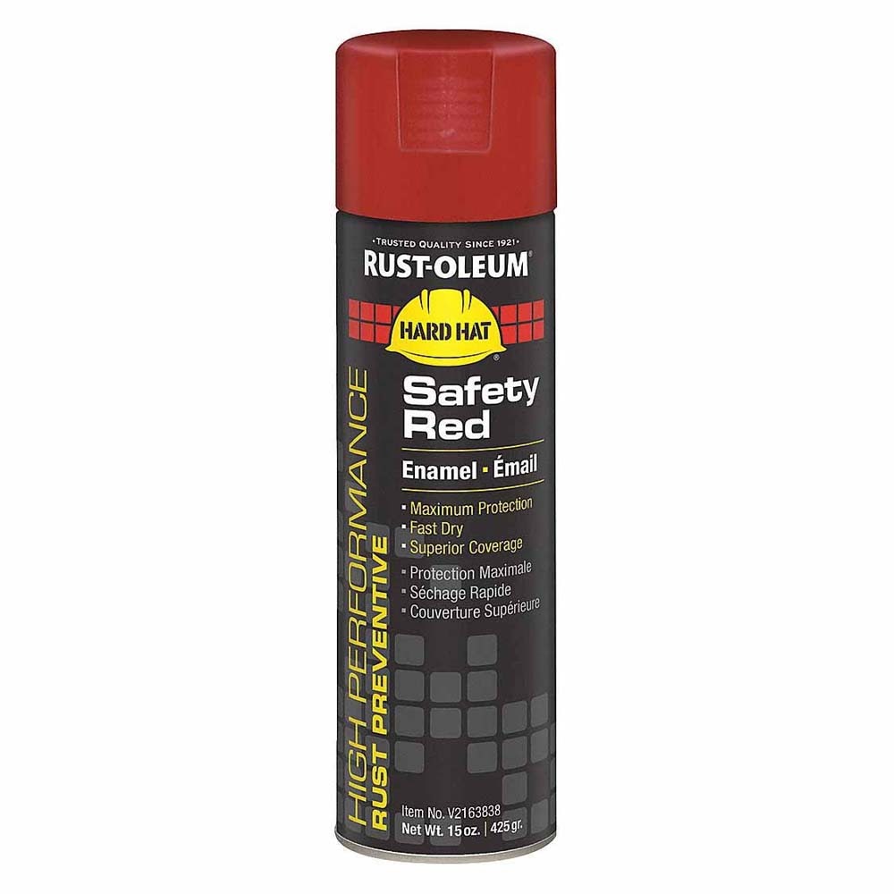 Rust-Oleum V2163838 V2100 Safety Red Enamel Spray Paint (15 oz)