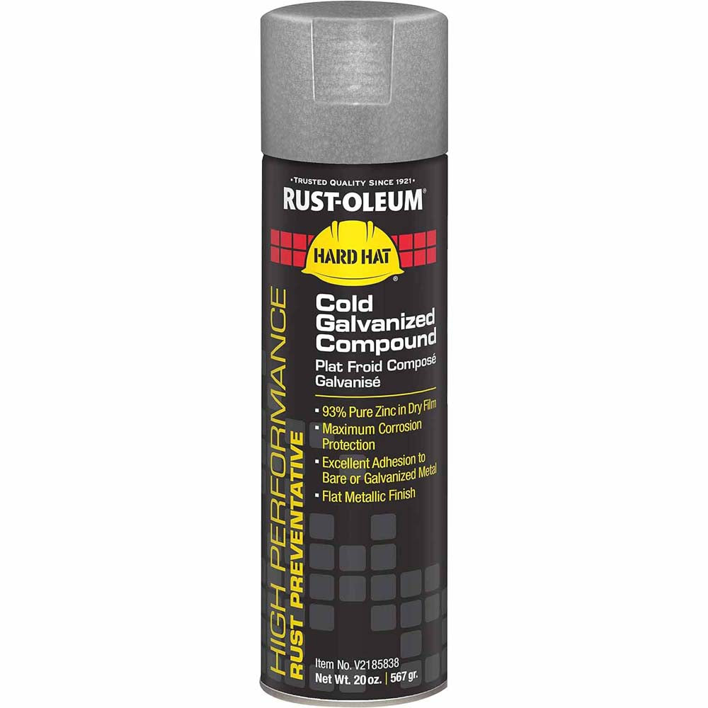 Rust-Oleum V2185838 V2100 Cold Galvanizing Flat 15 oz. Spray - 2