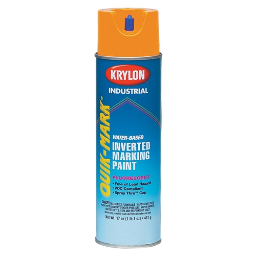 Krylon 3700 Quik-Mark WB Inverted Marking Paint Fluorescent Orange