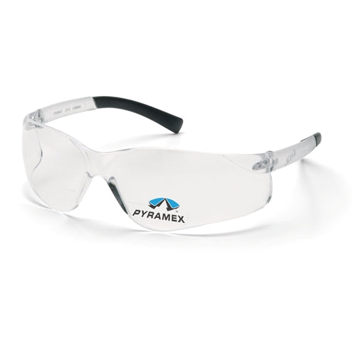 Pyramex S2510R25 Ztek Readers Eyewear Clear +2.5 Lens Safety Glasses with Clear Frame