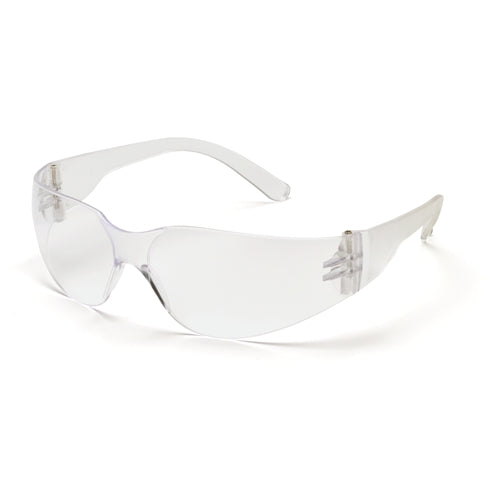 Pyramex S4110SN Mini Intruder Eyewear Clear Lens Safety Glasses with Clear Frame