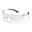 Pyramex S5810S Itek Eyewear Clear Lens Safety Glasses with Clear Temples