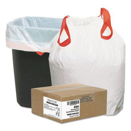 13 Gallon Trash Garbage Bags 200/BX, .9 Mil