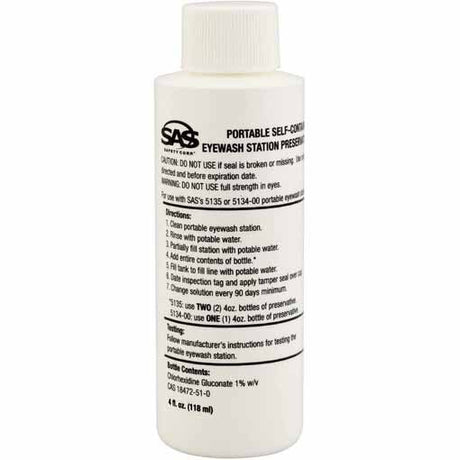 SAS 5136-01 4 oz. Preservative for Eyewash Station
