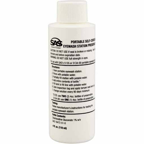 SAS 5136-01 4 oz. Preservative for Eyewash Station