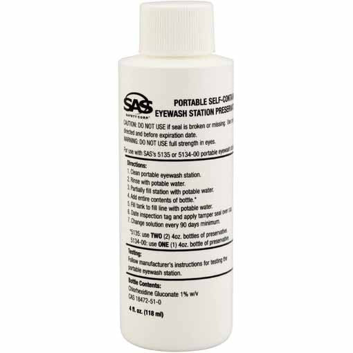SAS 5136-01 4 oz. Preservative for Eyewash Station