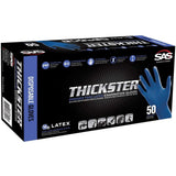 SAS 6603-20 Thickster Latex Powder-Free Disposable Glove, Large - 2
