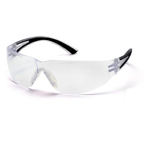 Pyramex SB3610ST Cortez Eyewear Clear Anti-Fog Lens Safety Glasses with Black Temples