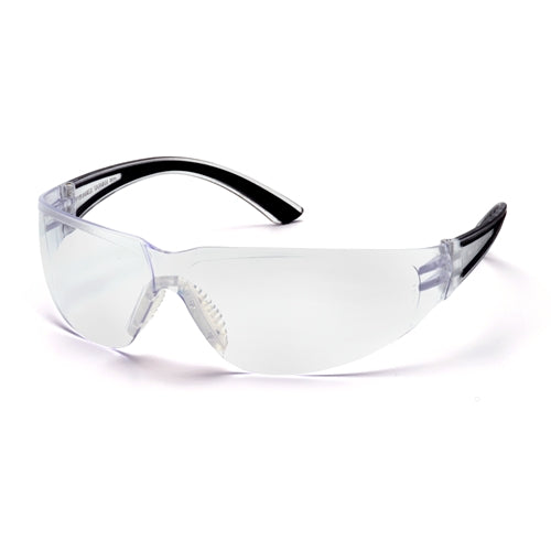 Pyramex SB3610S Cortez Eyewear Clear Lens Safety Glasses with Black Temples