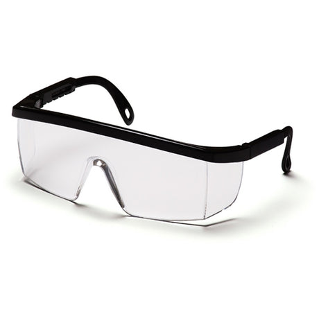 Pyramex SB410ST Integra Eyewear Clear Anti-Fog Lens Safety Glasses with Black Frame