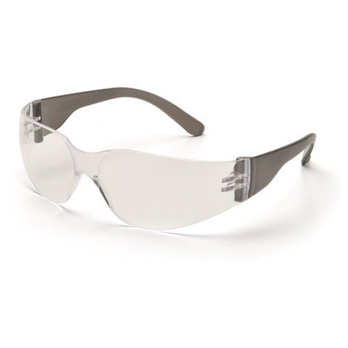 Pyramex SB4110S Intruder Eyewear Clear Lens Safety Glasses with Black Temples