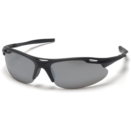 Pyramex SB4570D Avante Eyewear Silver Mirror Lens with Black Frame