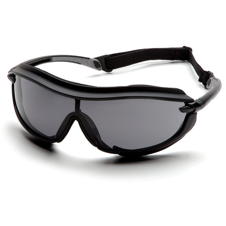 Pyramex SB4620STP XS3 Plus Gray Anti-Fog Lens/Black Frame and Cord