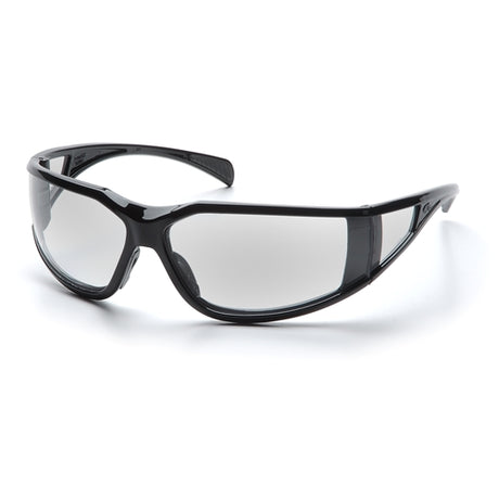 Pyramex SB5110DT Exeter Eyewear Clear Anti-Fog Lens Safety Glasses with Black Frame