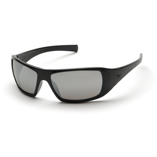 Pyramex SB5670D Goliath Eyewear Silver Mirror Lens with Black Frame