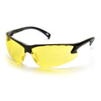 Pyramex SB5730D Venture 3 Eyewear Amber Lens with Black Frame