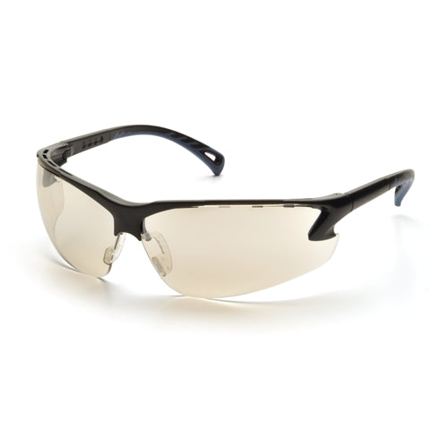 Pyramex SB5780D Venture 3 Eyewear IO Mirror Lens with Black Frame