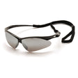 Pyramex SB6370SP PMXTREME Silver Mirror Lens with Black Frame & Cord