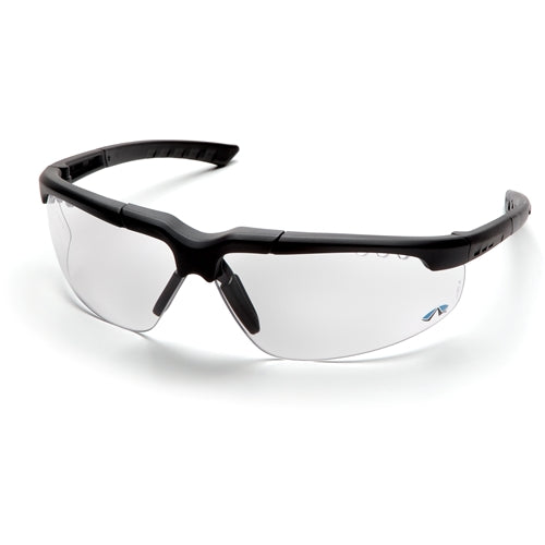 Pyramex SCH4810DT Reatta Eyewear Clear Anti-Fog Lens Safety Glasses with Charcoal Frame