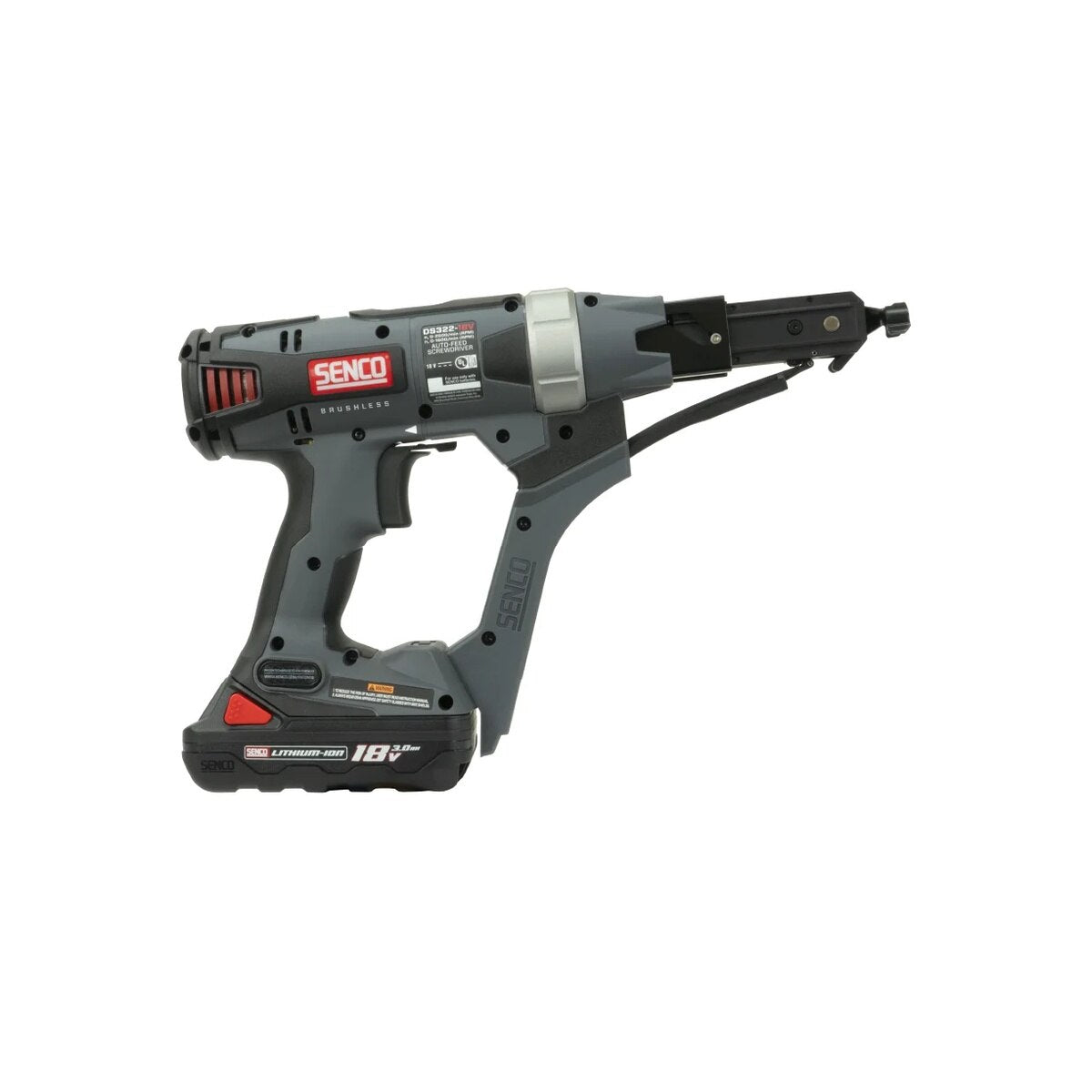 SENCO 10C0002N 18V 1" to 3" 2,500 RPM Cordless Collated Screw System Kit with 4.0Ah Battery (1 Kit) - 2