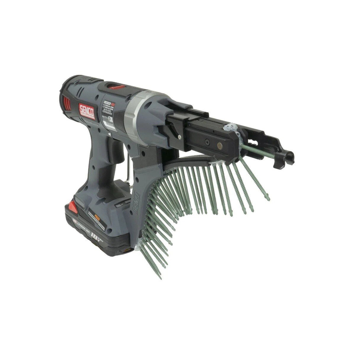 SENCO 10C0002N 18V 1" to 3" 2,500 RPM Cordless Collated Screw System Kit with 4.0Ah Battery (1 Kit) - 4