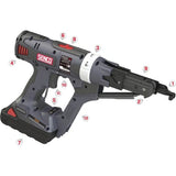SENCO 10C0002N 18V 1" to 3" 2,500 RPM Cordless Collated Screw System Kit with 4.0Ah Battery (1 Kit) - 5