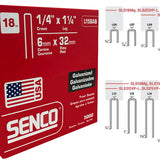 SENCO L15BAB 18 Gauge Galvanized Staple 1/4"Crown x 1-1/4"Leg - 2