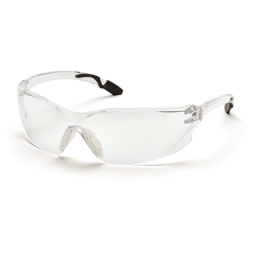 Pyramex SG6510S Achieva Eyewear Clear Lens Safety Glasses with Gray Temples