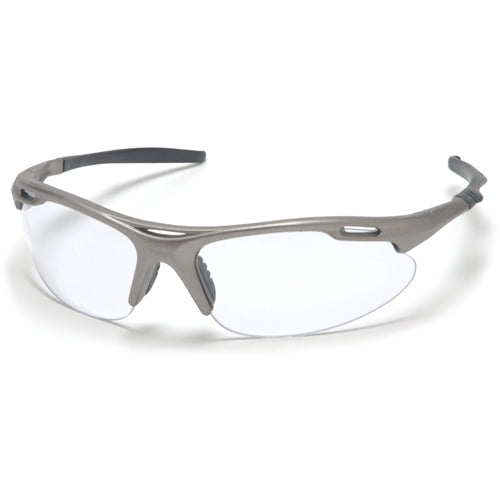 Pyramex SGM4510D Avante Eyewear Clear Lens Safety Glasses with Gun Metal Frame