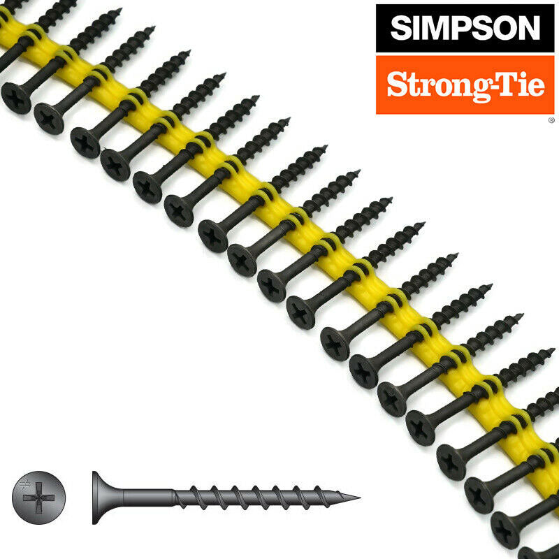 Simpson Anchors DWFSD178PS #6 X 1-7/8" Quik Drive Collated Screw Drill Point (2,000/box - 2