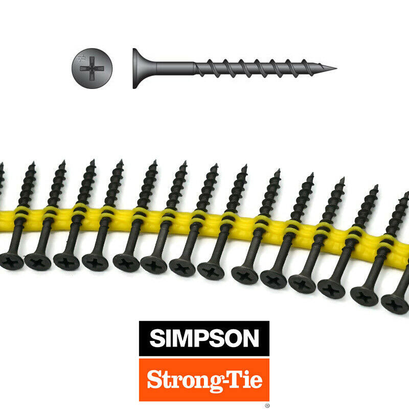 Simpson Anchors DWFSD178PS #6 X 1-7/8" Quik Drive Collated Screw Drill Point (2,000/box - 3