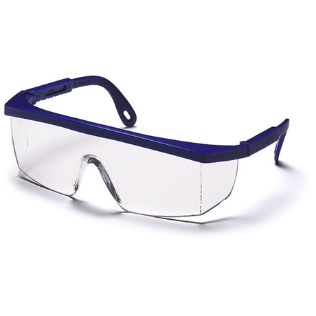 Pyramex SN410S Integra Eyewear Clear Lens Safety Glasses with Blue Frame