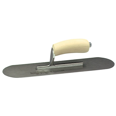 MarshallTown SP12SS 13921 - 12 X 3 1/2 SS Pool Trowel-Curved Wood Handle