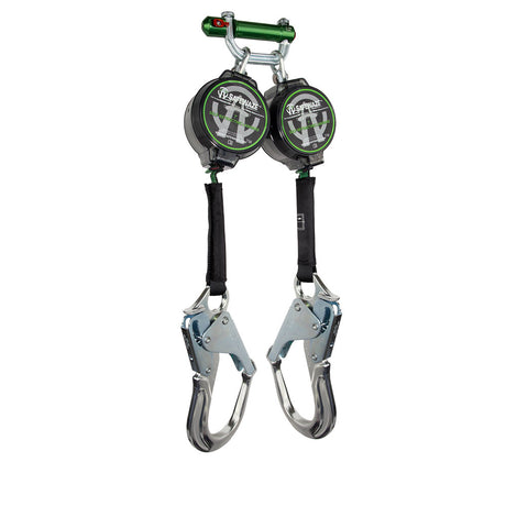 Safewaze 018-5027 7' Web Dual Leg Retractable With Aluminum Rebar Hooks