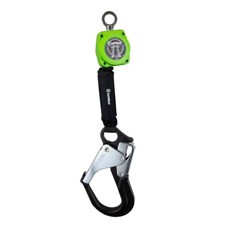 Safewaze 019-5043 6' Single Web Retractable With Double Locking Aluminum Rebar Hook / No Carabiner