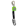 Safewaze 019-5044 6' Single Web Retractable With Steel Carabiner And Double Locking Steel Snap Hook