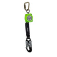 Safewaze 019-5045 6' Single Web Retractable With Steel Carabiner And Double Locking Aluminum Snap Hook