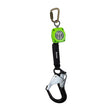 Safewaze 019-5047 6' Single Web Retractable With Steel Carabiner And Double Locking Aluminum Rebar Hook