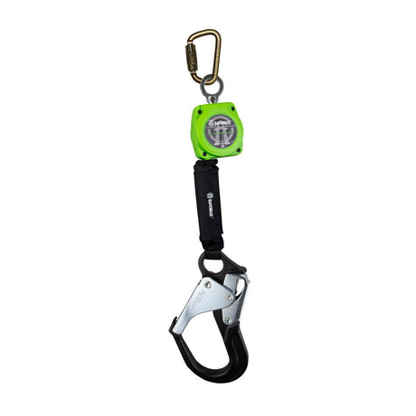 Safewaze 019-5047 6' Single Web Retractable With Steel Carabiner And Double Locking Aluminum Rebar Hook