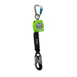 Safewaze 019-5049 6' Single Web Retractable With Aluminum Carabiner And Double Locking Aluminum Snap Hook