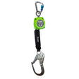 Safewaze 019-5050 6' Single Web Retractable With Aluminum Carabiner And Double Locking Steel Rebar Hook