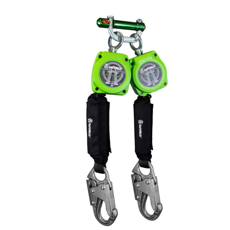 Safewaze 019-5052 6' Dual Web Retractable With BWB 9013 And Double Locking Steel Snap Hooks