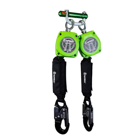 Safewaze 019-5053 6' Dual Web Retractable With BWB 9013 And Double Locking Aluminum Snap Hooks
