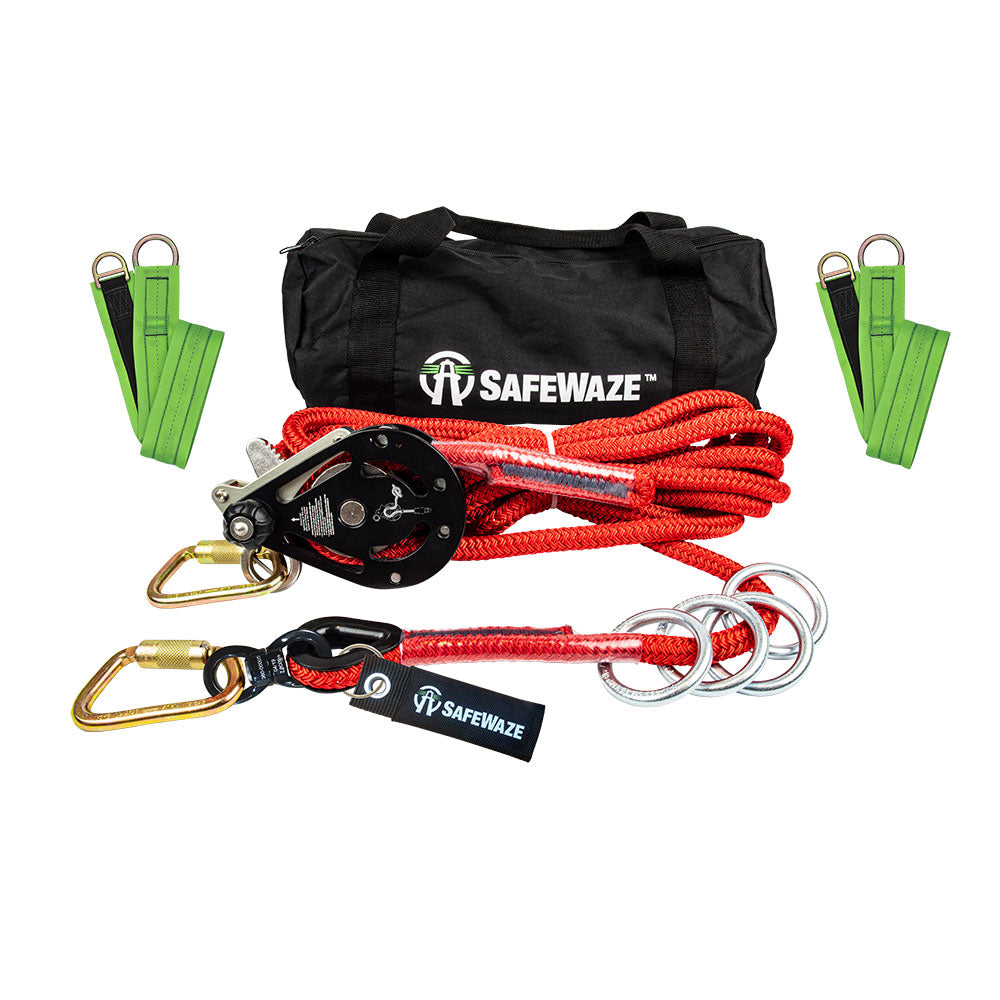 Safewaze 019-8013 60' 4-Person Portable HLL / Sling Anchor