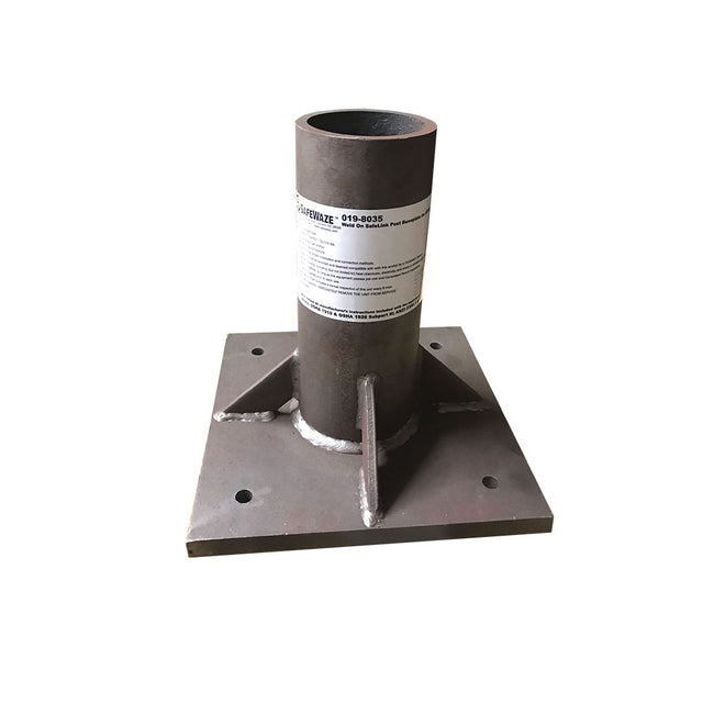Safewaze 019-8035 Weld-On Safelink Post Baseplate For Steel