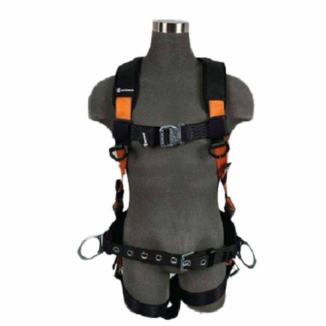 SafeWaze  021-1489 PRO Construction Harness: 3D, QC Chest, TB Legs, BEAM/Baker (XL)